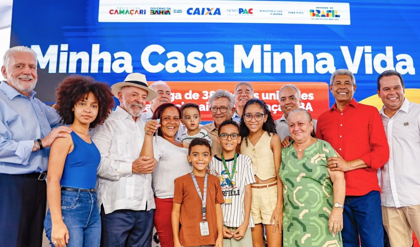 Camaçari entrega 384 apartamentos do Minha Casa, Minha Vida em cerimônia com Lula