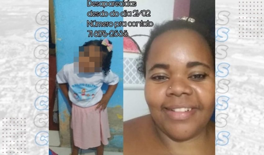 Moradora de Camaçari desaparece com a filha após ir para Salvador